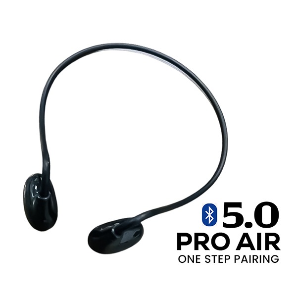 Experience Superior Sound Quality with Pro Air Neck Hanging Wireless Earphones in Black