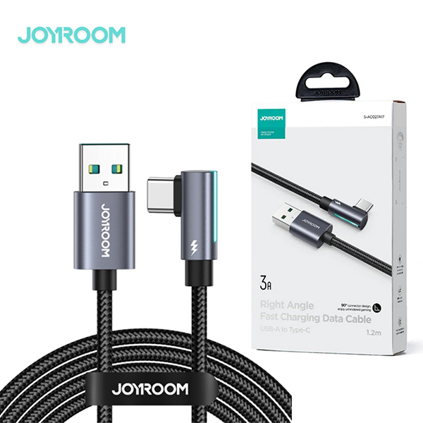 Gaming with Joyroom S-AC027A17 Smoothgame 3A USB-A to Type-C Right Angle Fast Charging Cable